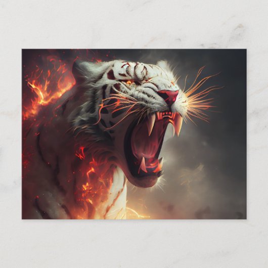 Postales White Tiger Briefkaart (Voorkant)