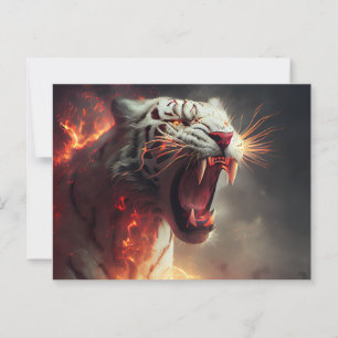 Postales White Tiger Briefkaart