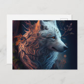 Postales White Wolf Briefkaart (Voorkant / Achterkant)
