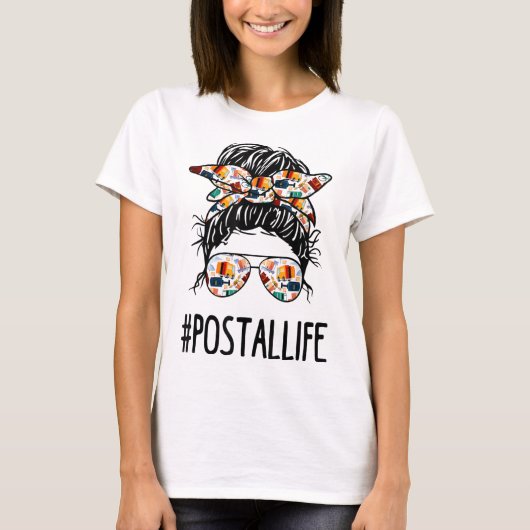 postallife Messine Bun Mail Carrier Postal Worker T-shirt (Voorkant)