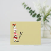 postalsushi1 briefkaart (Staand voorkant)