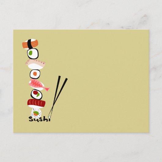 postalsushi1 briefkaart (Voorkant)