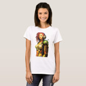 Postapocalyptische cyborg t-shirt (Voorkant volledig)