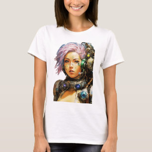 Postapocalyptische cyborg t-shirt