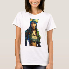 Postapocalyptische cyborg t-shirt