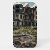 Postapocalyptische vernietiging | Verlaten gebouwe Case-Mate iPhone Case (Achterkant)