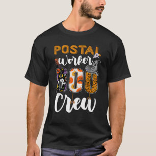 Postarbeider Boo Crew Funny Halloween Technicus T-shirt