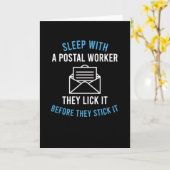 Postarbeider Gift for Mailman Kaart (Gele Bloem)
