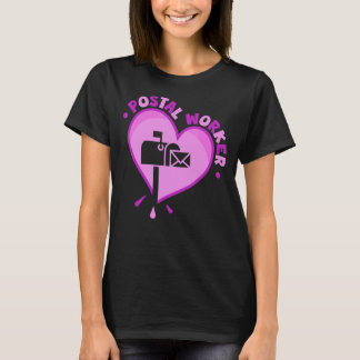 Postarbeider Heart Mail Lady & Mail Carrier T-shirt