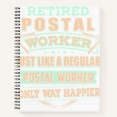 Postarbeider in ruste notitieboek (Voorkant)