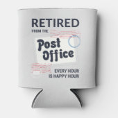 Postarbeider in ruste Postbus Medewerker Pensioner Blikjeskoeler (Voorkant)