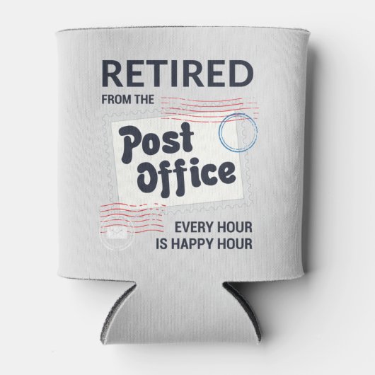 Postarbeider in ruste Postbus Medewerker Pensioner Blikjeskoeler (Voorkant)