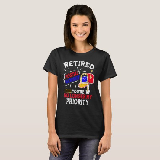 Postarbeider in ruste t-shirt (Voorkant volledig)