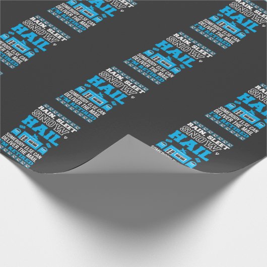 Postarbeider Kantoor Gepensioneerde postbode Cadeaupapier (Hoek)