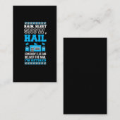 Postarbeider Kantoor Gepensioneerde postbode Visitekaartje (Voorkant / Achterkant)