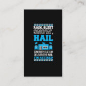 Postarbeider Kantoor Gepensioneerde postbode Visitekaartje (Voorkant)