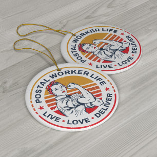 Postarbeider Life Gag Post Kantoor Medewerker Keramisch Ornament