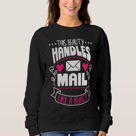 Postarbeider Mail Lady Carrier deze mooie handgree Trui (Voorkant)