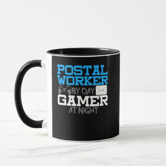 Postarbeider Mailman Postboer Gamer Gaming Mok (Links)