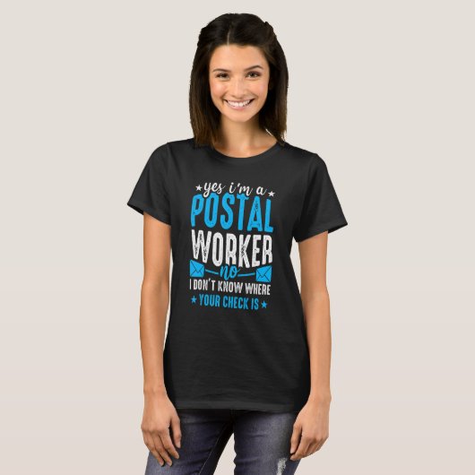 Postarbeider Postbode Postbode Post Kantoor 1 T-shirt (Voorkant volledig)