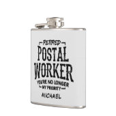 Postarbeider Postbus in ruste Aangepaste pensioner Heupfles (Links)