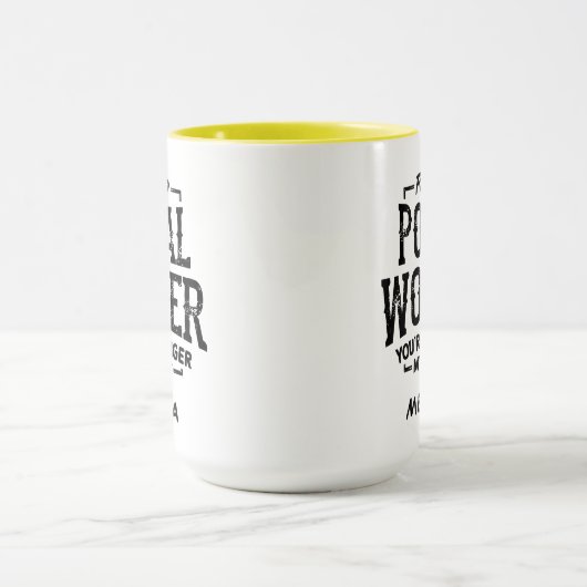 Postarbeider Postbus in ruste Aangepaste pensioner Mok (Midden)