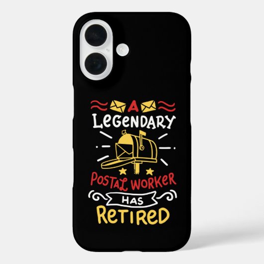 Postarbeider Postbus in ruste Gift Case-Mate iPhone Case (Achterkant)