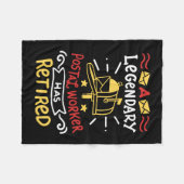 Postarbeider Postbus in ruste Gift Fleece Deken (Voorkant (Horizontaal))