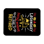 Postarbeider Postbus in ruste Gift Magneet (Horizontaal)