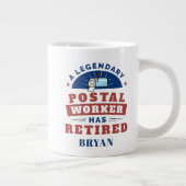 Postarbeider Postbus in ruste Grote Koffiekop (Rechts)