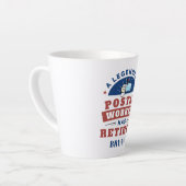 Postarbeider Postbus in ruste Latte Mok (Linkerhoek)