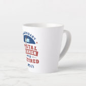 Postarbeider Postbus in ruste Latte Mok (Rechterhoek)