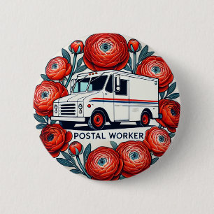 Postarbeider Ronde Button 5,7 Cm