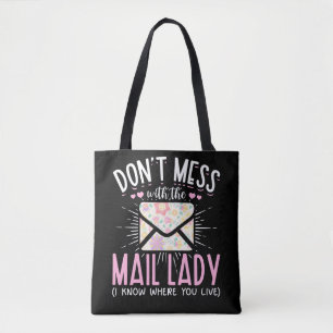 Postarbeider Wife Funny Mailman Woman Tote Bag