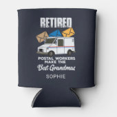 Postarbeiders in ruste maken beste grootmachten op blikjeskoeler (Voorkant)