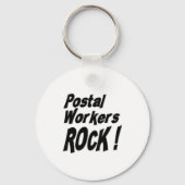 Postarbeiders Rock! Button Sleutelhanger (Voorkant)