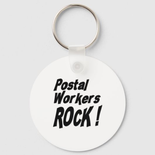 Postarbeiders Rock! Button Sleutelhanger (Voorkant)