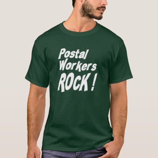 Postarbeiders Rock! T-shirt (Voorkant)