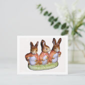 Postard - Flopsy, Mopsy en Cottontail Briefkaart (Staand voorkant)