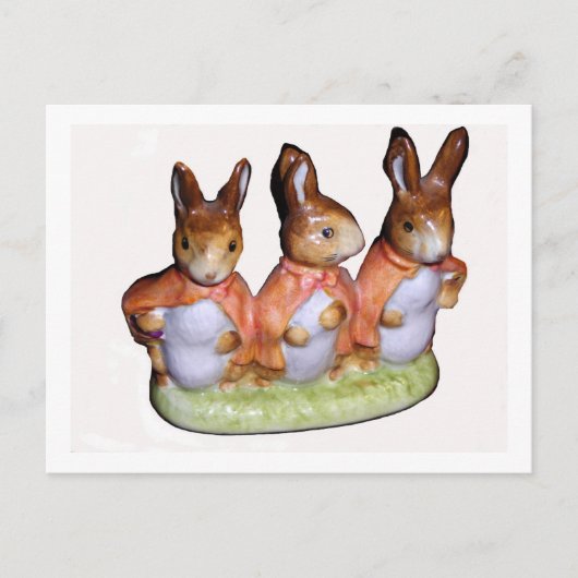 Postard - Flopsy, Mopsy en Cottontail Briefkaart (Voorkant)
