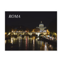 Postard van Rome 's nachts