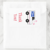 Postbeambte dank u Sticker (Tas)