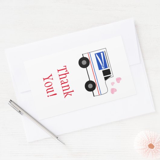 Postbeambte dank u Sticker (Envelop)