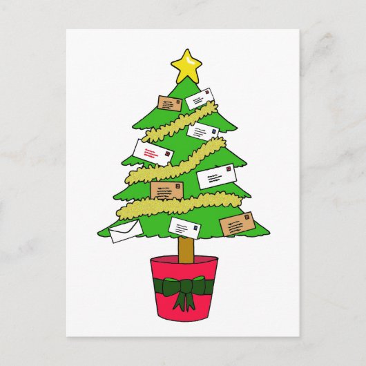 Postbeambte Gelukkige Kerstmis Feestdagenkaart (Voorkant)