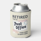 Postbeambte Mailman Medewerker Pensioen Swag Blikjeskoeler (Blikje Voorkant)