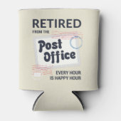 Postbeambte Mailman Medewerker Pensioen Swag Blikjeskoeler (Voorkant)