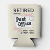 Postbeambte Mailman Medewerker Pensioen Swag Blikjeskoeler (Achterkant)