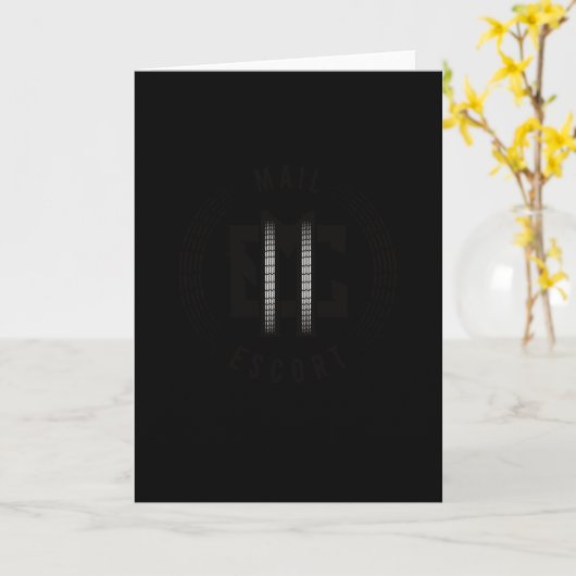 Postbeambte voor postbeambte kaart (Gele Bloem)