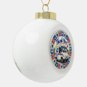 Postbeambten Waardering  Keramische Bal Ornament (Links)