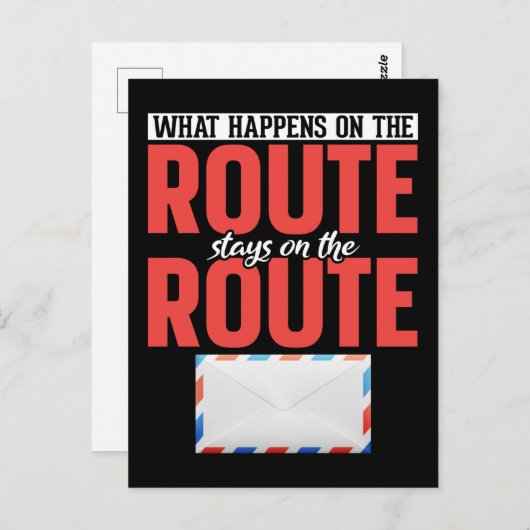 Postbediende Funny Mail Carrier Briefkaart (Voorkant / Achterkant)